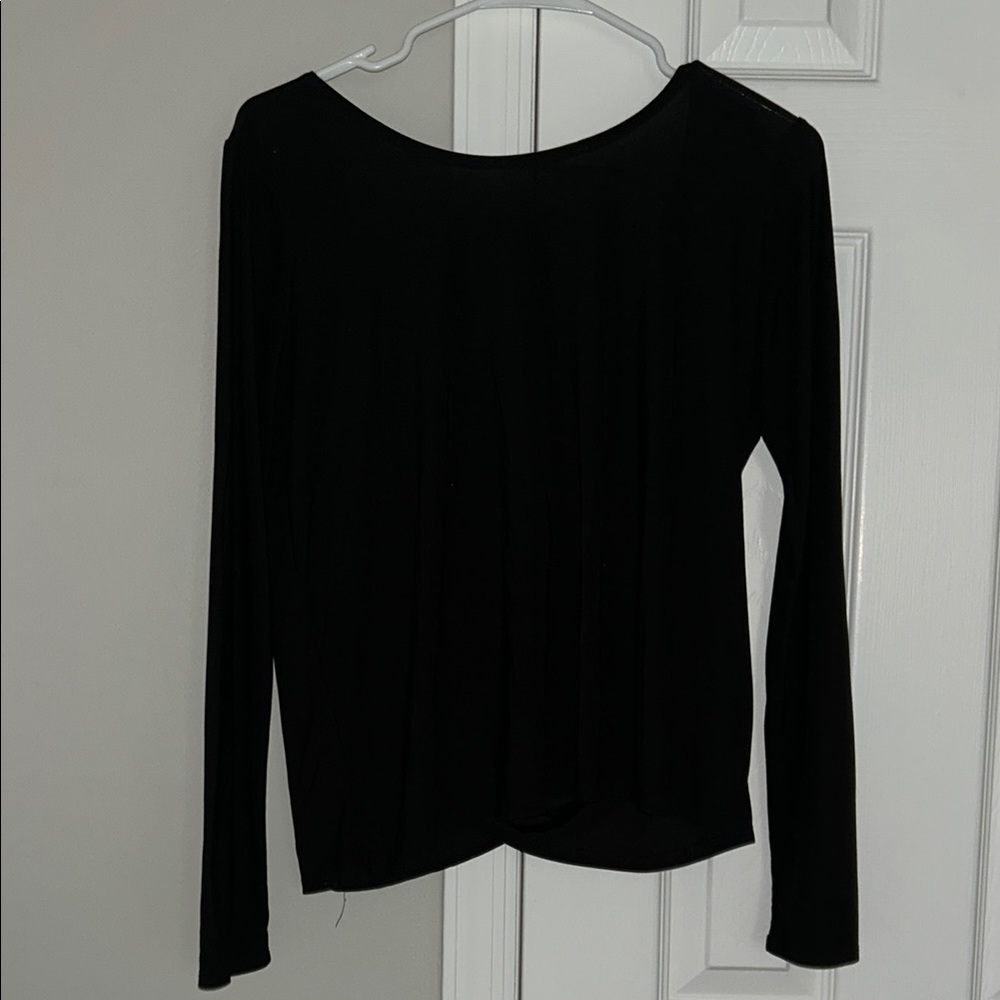 Low Back Black Women's Top